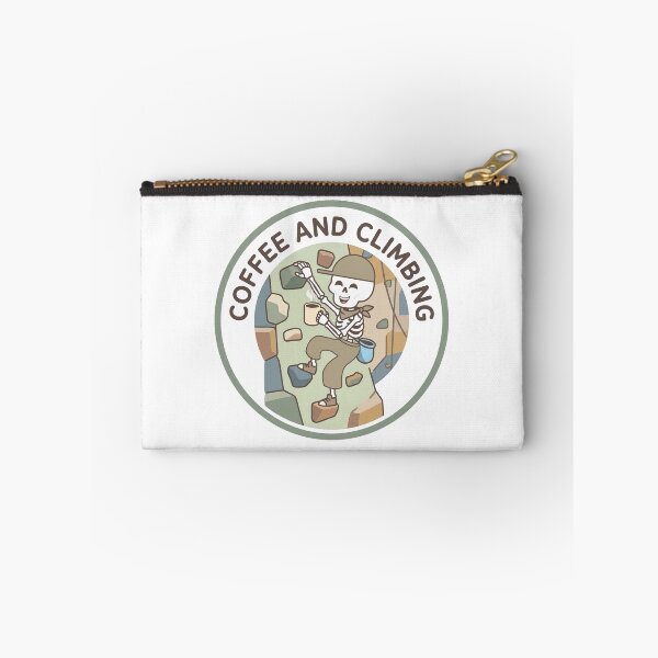 Item preview, Coffee and Climbing Bouldering Skeleton designed and sold by PaigePolyArt.