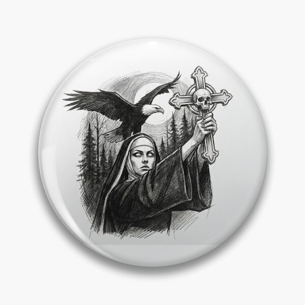 Item preview, Death Nun with Black Raven designed and sold by 1StarFast1.