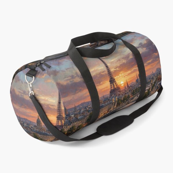 Item preview, Paris Sunset Over Eiffel Tower River Scene designed and sold by PixorStudio.