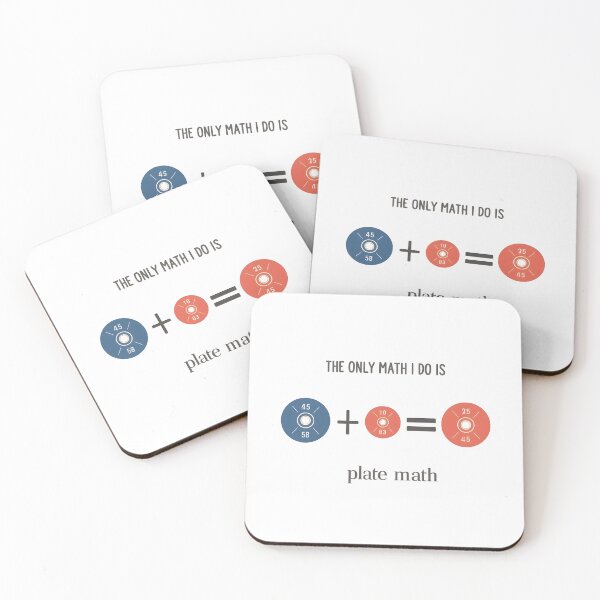 Item preview, The only math I do is plate math - Sarcastic Gym Design designed and sold by Mouad-Doadi.