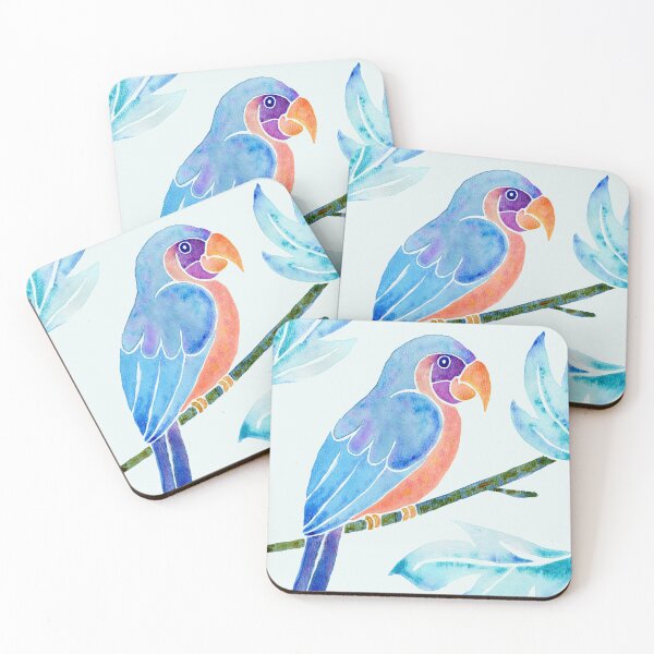 Item preview, Azure Parrot - Soft Mint Sky designed and sold by Piret Victoria Ribas.