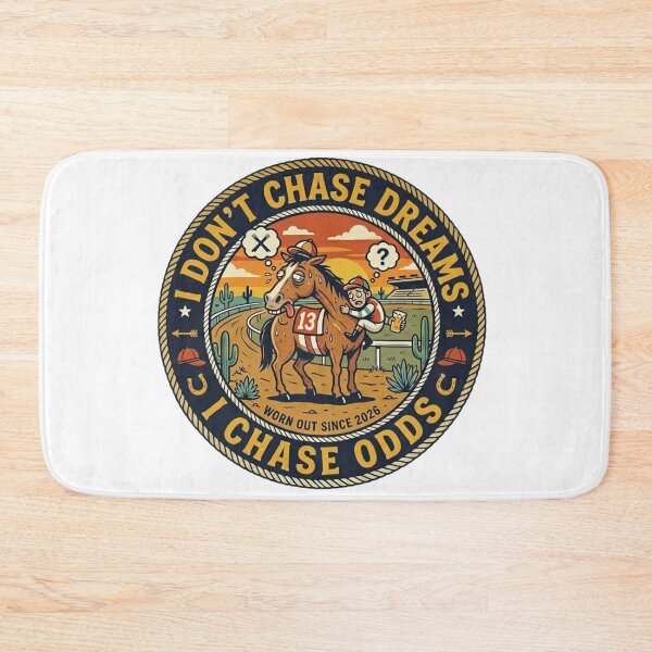 Item preview, Funny Horse Racing Badge - I Chase Odds Not Dreams - Retro Betting Graphic designed and sold by Wear Sculpt.