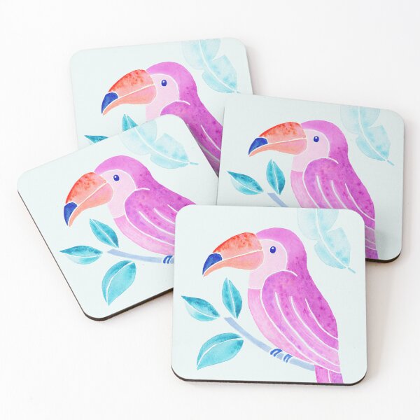 Item preview, Pink Toucan - Soft Mint Sky  designed and sold by Piret Victoria Ribas.