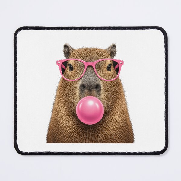 Item preview, Funny Capybara Shirt Bubblegum Capybara with Glasses T-Shirt, Cute Animal Lover Gift, Meme Rodent Graphic T designed and sold by AsturShop.
