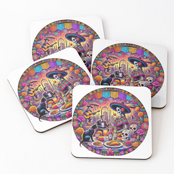 Item preview, Day of the Dead Skeleton Fiesta Sugar Skull Art designed and sold by InkNovaLab.