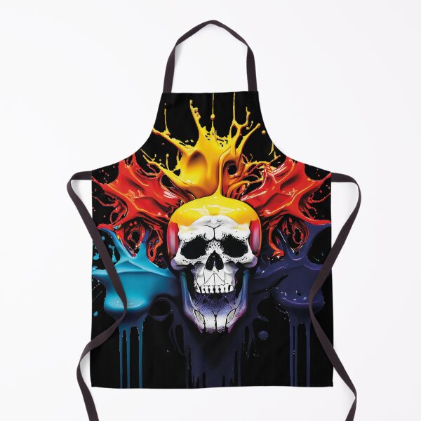 Item preview, Neon Skull Drip – Colour Splash Explosion designed and sold by TheMarketplaceworld.