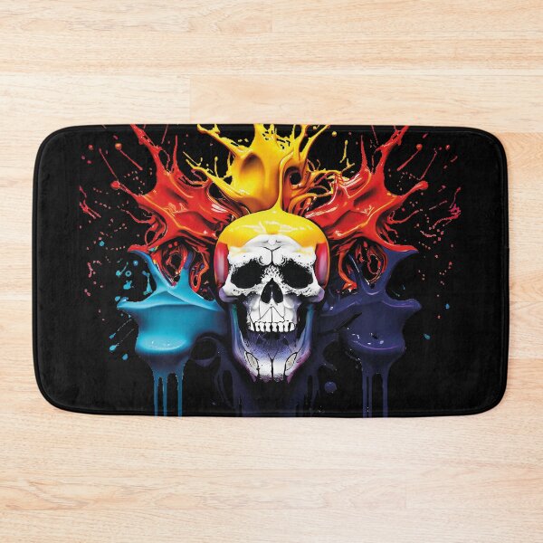 Item preview, Neon Skull Drip – Colour Splash Explosion designed and sold by TheMarketplaceworld.