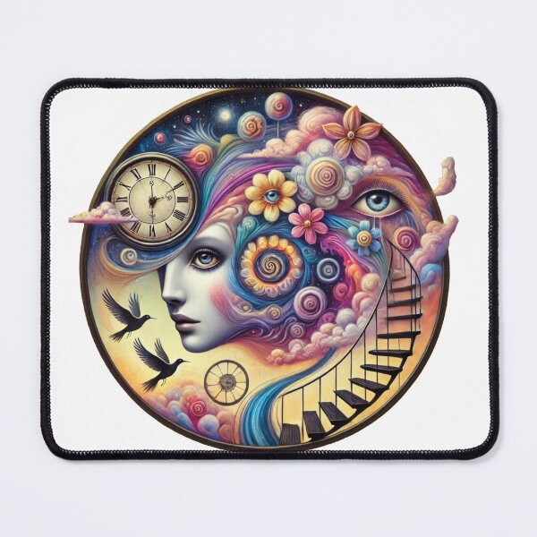 Item preview, Surreal Dream Face Fantasy Psychedelic Art designed and sold by InkNovaLab.