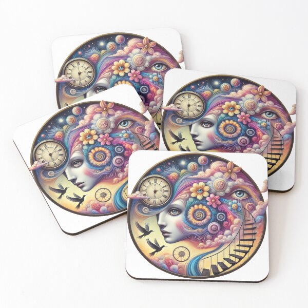 Item preview, Surreal Dream Face Fantasy Psychedelic Art designed and sold by InkNovaLab.