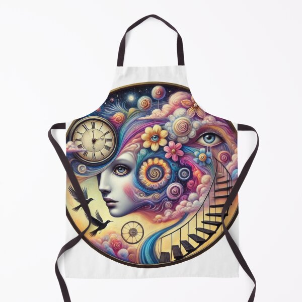 Item preview, Surreal Dream Face Fantasy Psychedelic Art designed and sold by InkNovaLab.