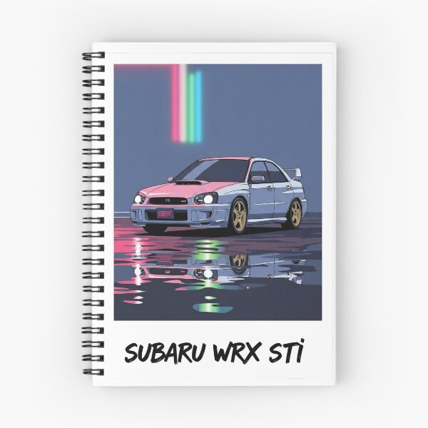 Item preview, Subaru WRX STI JDM Neon Retro Reflection Polaroid Aesthetic Art designed and sold by Motorline44.