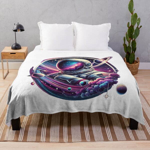 Item preview, Colourful Astronaut Galaxy Space Explorer Art designed and sold by InkNovaLab.