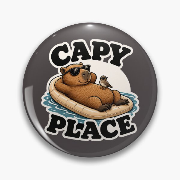 Artikelvorschau, Capy Place Capybara T-Shirt – Entspanntes Capybara-Shirt/Lustiges T-Shirt mit Tiermotiv/Capybara-Meme entworfen und verkauft von Halejo68.