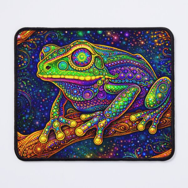 Item preview, Lab Visions 061: Kambo Frog Psychedelic Visionary Art designed and sold by The Psychedelic Anarchist.