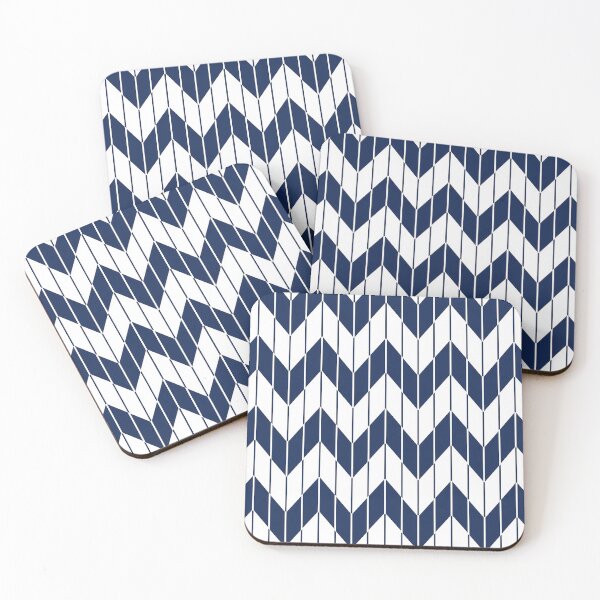 Item preview, Minimal Arrow Chevron Yagasuri Navy Pattern designed and sold by J-Style Lab.