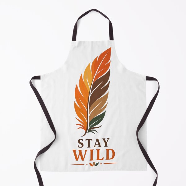 Item preview, Stay Wild – Minimal Autumn Feather Design, Free Spirit Aesthetic, Nature Inspired Art designed and sold by Inner Flame Studio.
