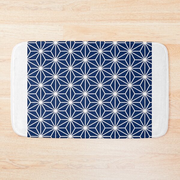 Item preview, Minimal Asanoha Navy Geometric Pattern designed and sold by J-Style Lab.