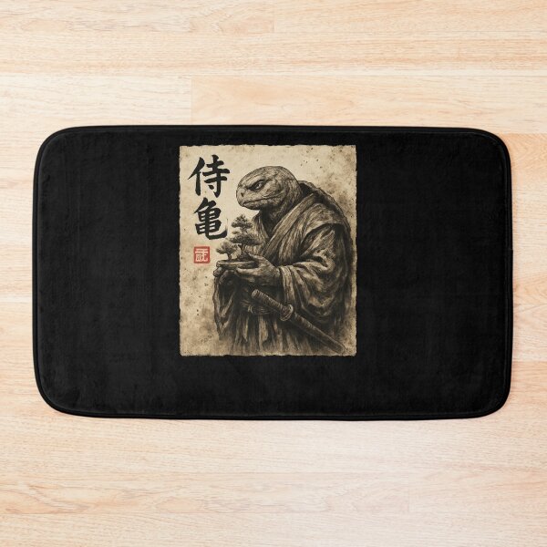 Item preview, Samurai Turtle Bonsai Vintage Ink Art designed and sold by SiarheiYur.