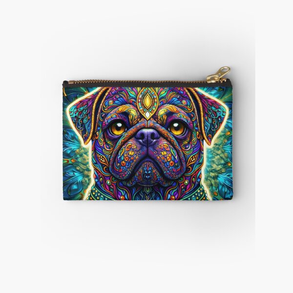 Item preview, Lab Visions 064: Psychedelic Pug Dog with Ornate Patterns designed and sold by The Psychedelic Anarchist.