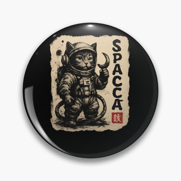 Item preview, Space Cat Astronaut Vintage Ink Style designed and sold by SiarheiYur.