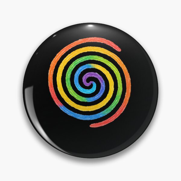 Item preview, Rainbow Spiral Crayon Drawing Abstract Art designed and sold by SiarheiYur.