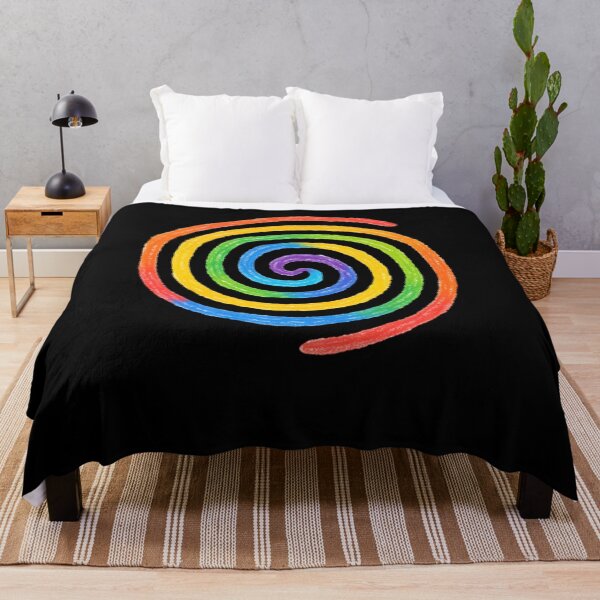Item preview, Rainbow Spiral Crayon Drawing Abstract Art designed and sold by SiarheiYur.
