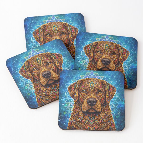 Item preview, Lab Visions 065: Psychedelic Labrador Dog with Sacred Geometry designed and sold by The Psychedelic Anarchist.