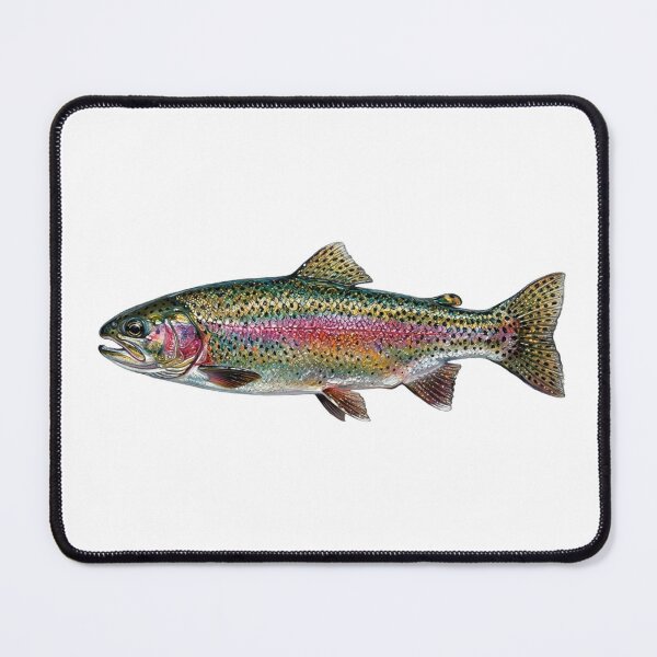 Item preview, Fly Fishing Rainbow Trout | River Fish Wildlife Nature designed and sold by SOUFIANE1991.