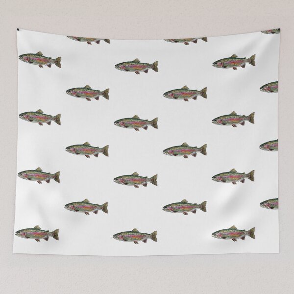 Item preview, Fly Fishing Rainbow Trout | River Fish Wildlife Nature designed and sold by SOUFIANE1991.