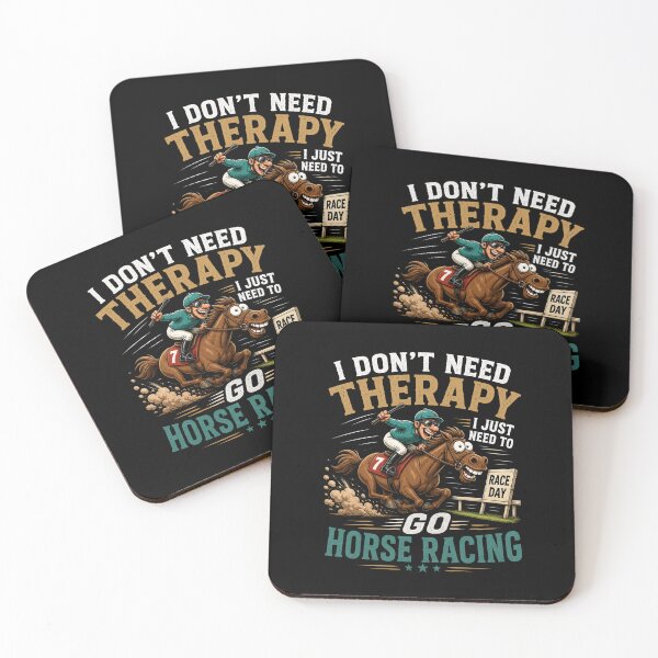 Item preview, Funny Horse Racing I Don’t Need Therapy I Just Need Race Day Horse Lover Gift Tee designed and sold by Wear Sculpt.