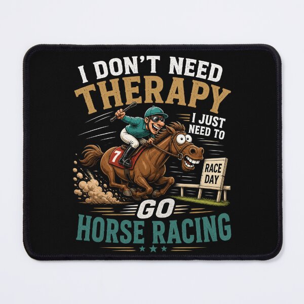 Item preview, Funny Horse Racing I Don’t Need Therapy I Just Need Race Day Horse Lover Gift Tee designed and sold by Wear Sculpt.