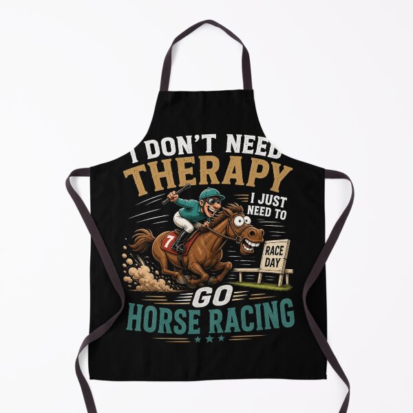 Item preview, Funny Horse Racing I Don’t Need Therapy I Just Need Race Day Horse Lover Gift Tee designed and sold by Wear Sculpt.