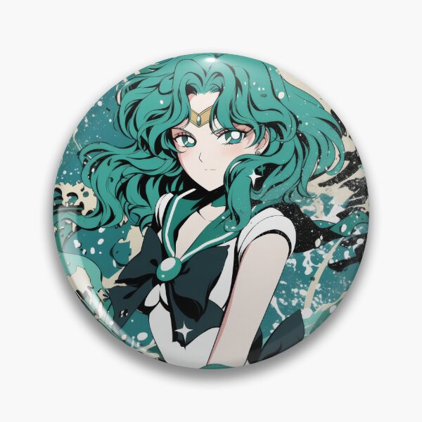 Item preview, Sailor Neptune Retro Tidal Wave Teal  designed and sold by AnimeArsenalPrints.