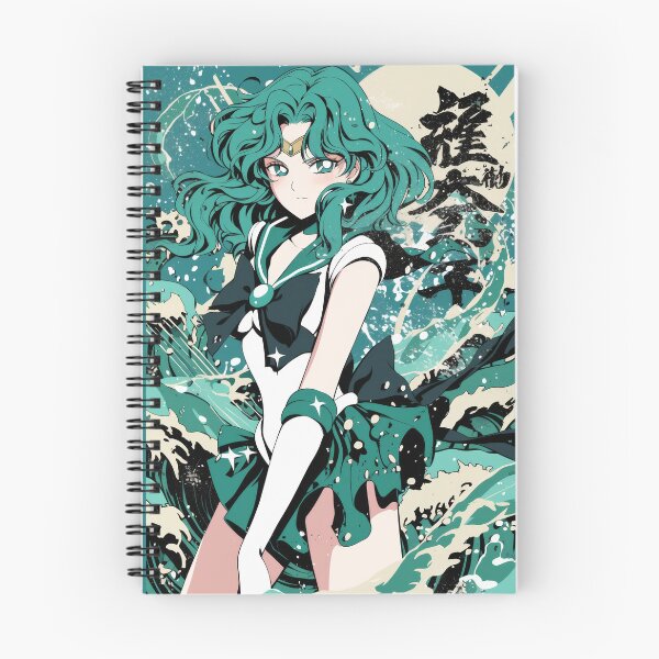 Item preview, Sailor Neptune Retro Tidal Wave Teal  designed and sold by AnimeArsenalPrints.
