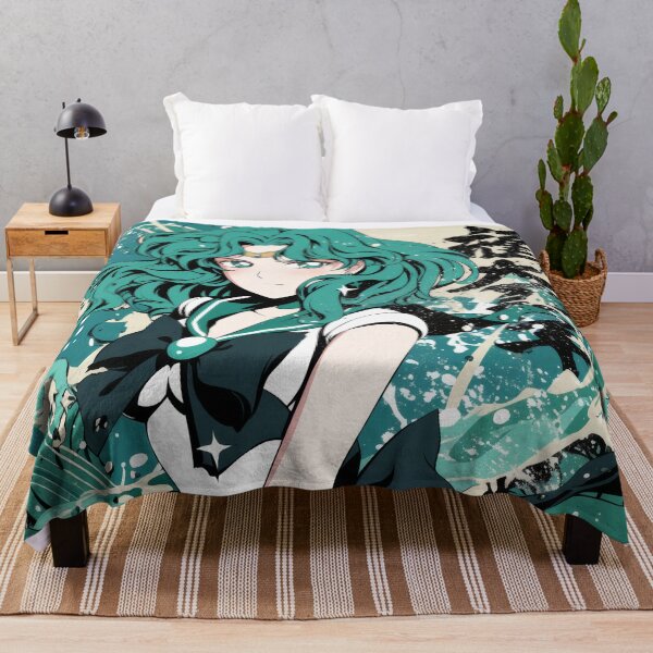 Item preview, Sailor Neptune Retro Tidal Wave Teal  designed and sold by AnimeArsenalPrints.