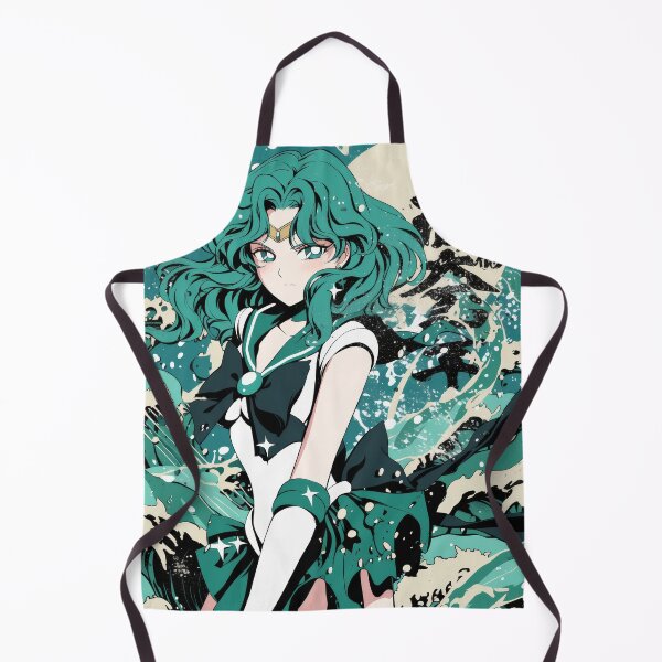 Item preview, Sailor Neptune Retro Tidal Wave Teal designed and sold by AnimeArsenalPrints.