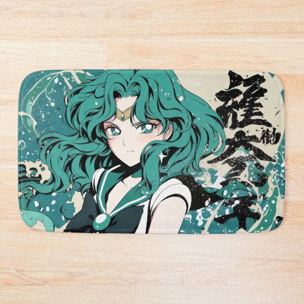 Item preview, Sailor Neptune Retro Tidal Wave Teal  designed and sold by AnimeArsenalPrints.