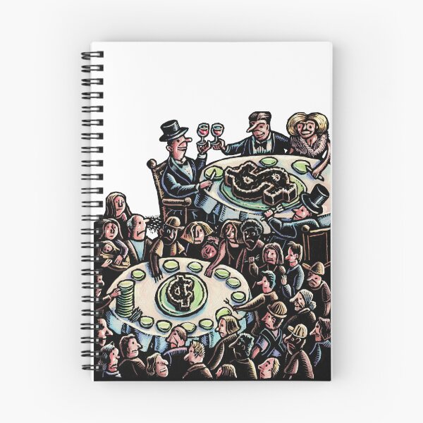 Item preview, a few wealthy diners share a large dollar cake, while many poor people share small cent cake designed and sold by LisaHaney.