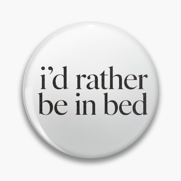 Item preview, Id Rather Be In Bed Minimalist Typography Aesthetic designed and sold by ArcanePrintsxo.