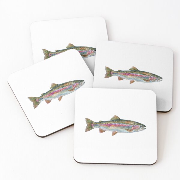 Item preview,  Fly Fishing Rainbow Trout | River Fish Wildlife Nature designed and sold by SOUFIANE1991.