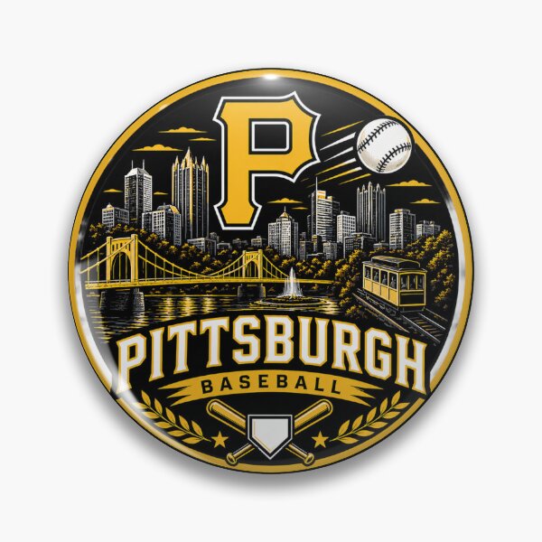 Item preview, Pittsburgh Baseball City Logo – Bridge Skyline Baseball T-shirt & Fan Gear designed and sold by TKOprintdesigns.
