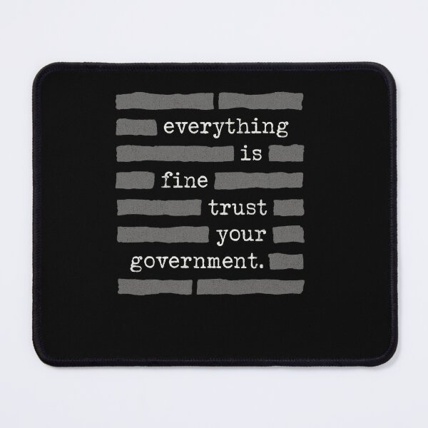 Item preview, Everything Is Fine Typewriter Redacted Text designed and sold by SiarheiYur.