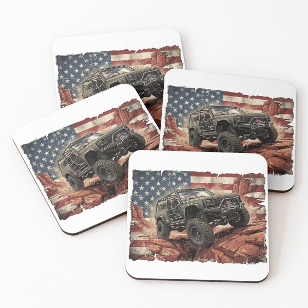 Item preview, Military Style cherokee XJ USA FLAG designed and sold by Off-Road-Zone.
