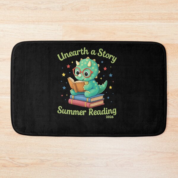 Item preview, Cute Dino Reading Summer Book Illustration designed and sold by SiarheiYur.