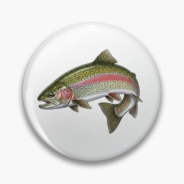 Item preview,  Fly Fishing Rainbow Trout | River Fish Wildlife Nature designed and sold by SOUFIANE1991.