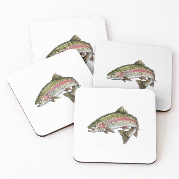 Item preview,  Fly Fishing Rainbow Trout | River Fish Wildlife Nature designed and sold by SOUFIANE1991.