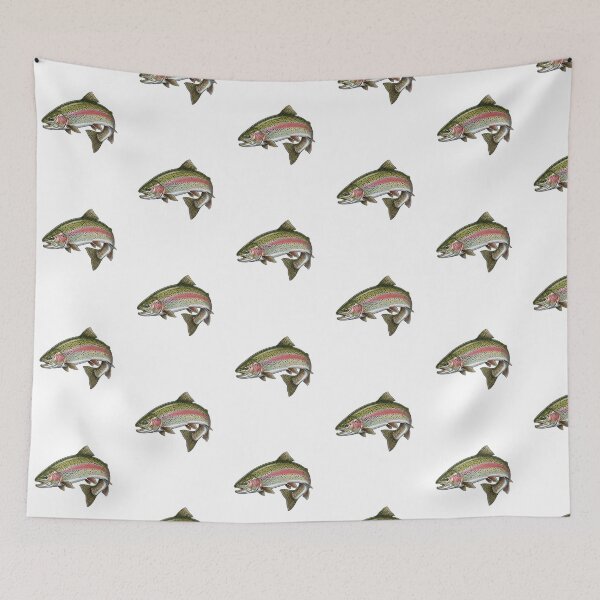 Item preview,  Fly Fishing Rainbow Trout | River Fish Wildlife Nature designed and sold by SOUFIANE1991.