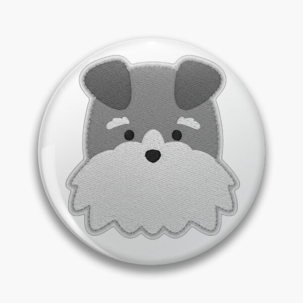 Item preview, Embroidered Schnauzer Patch Design  designed and sold by lovemydoggie.