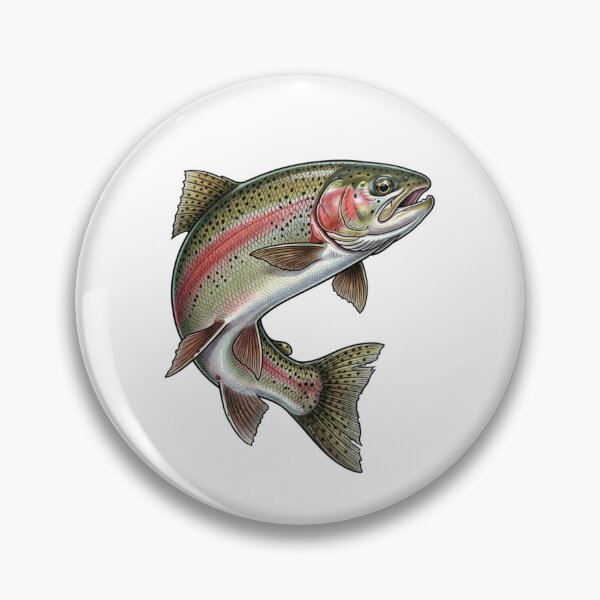 Item preview, Fly Fishing Rainbow Trout | River Fish Wildlife Nature designed and sold by SOUFIANE1991.