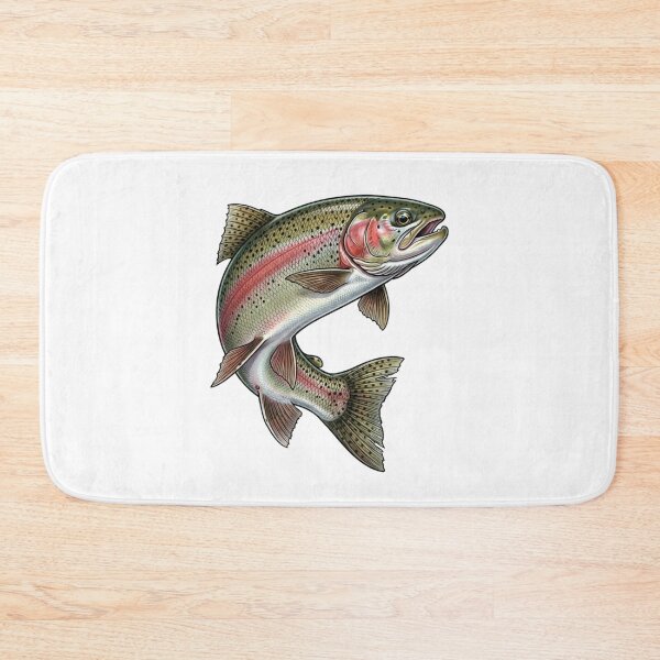 Item preview, Fly Fishing Rainbow Trout | River Fish Wildlife Nature designed and sold by SOUFIANE1991.